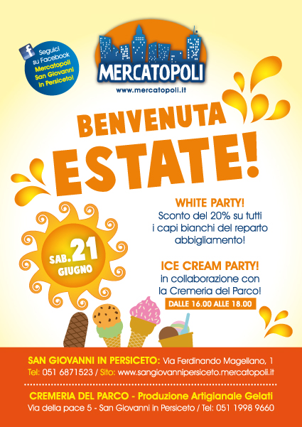 White Party a Mercatopoli San Giovanni Persiceto
