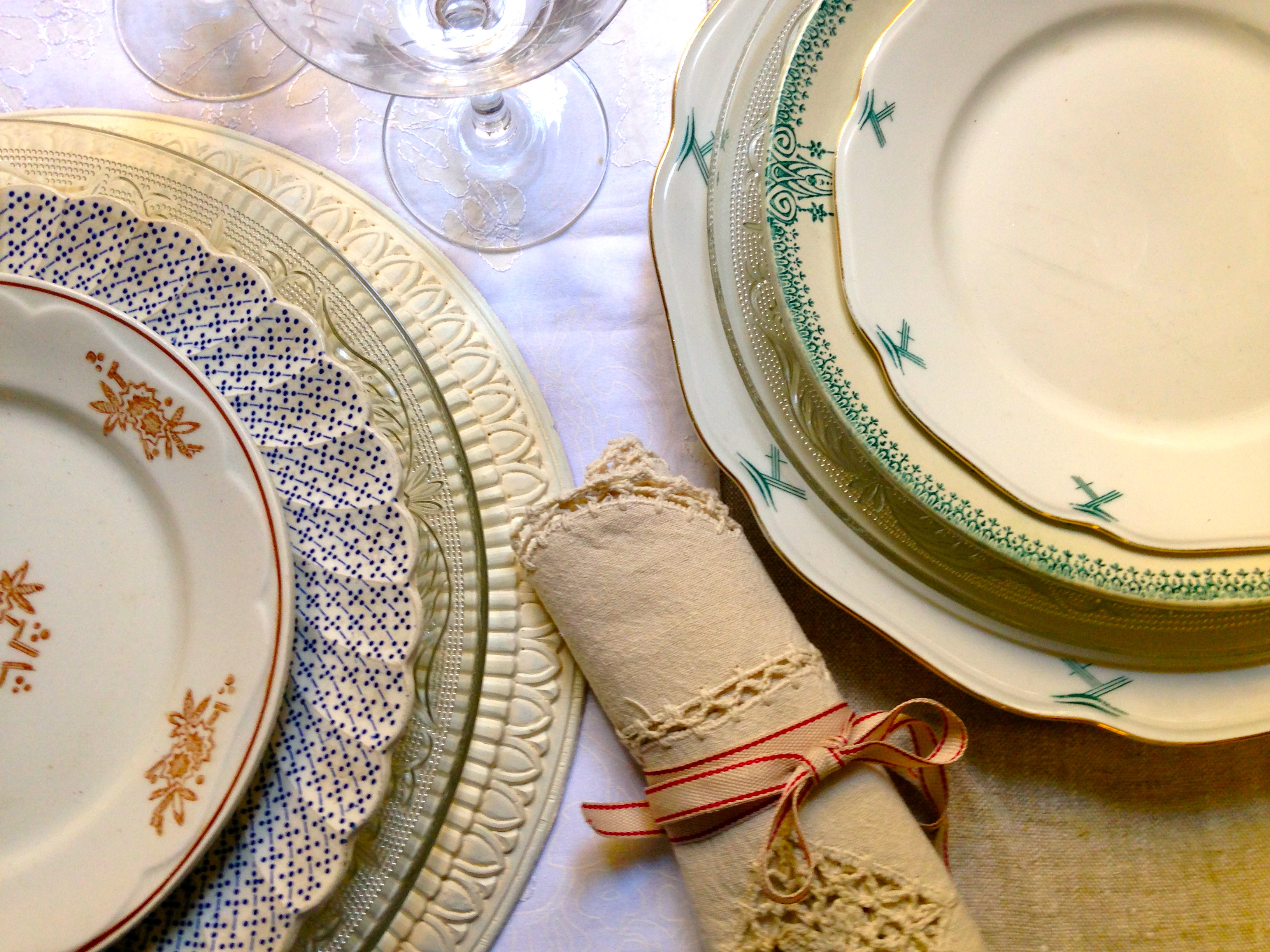 tavola di Natale vintage